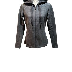 Lululemon &go Dark Grey Skyline Full Zip Up Hooded Jacket - Size 6